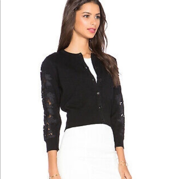 Diane Von Furstemberg Doris Cardigan in Black - Picture 3 of 16